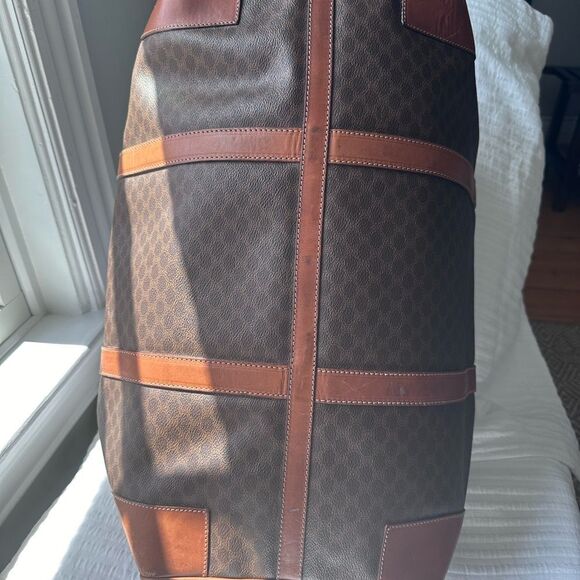 Authentic Vintage Celine Macadam Canvas Boston Travel Bag - Picture 5 of 16